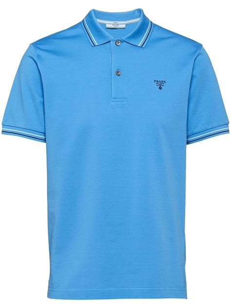 blue prada polo shirt